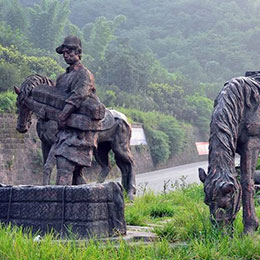 雅安茶马古道系列雕塑施工